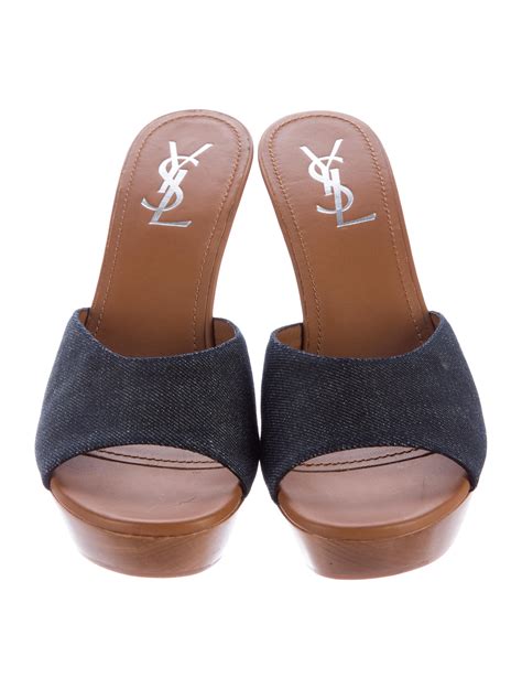 ysl denim slides|Denim Slides .